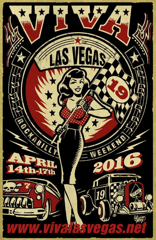 Viva Las Vegas Rockabilly Weekend Poster. 
