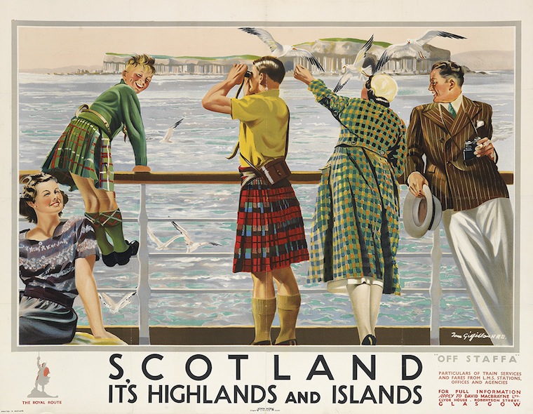 Vintage Travel Scotland Poster from the 1950s