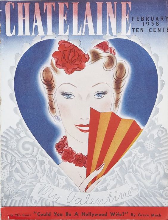 1938 vintage Chatelaine magazine cover