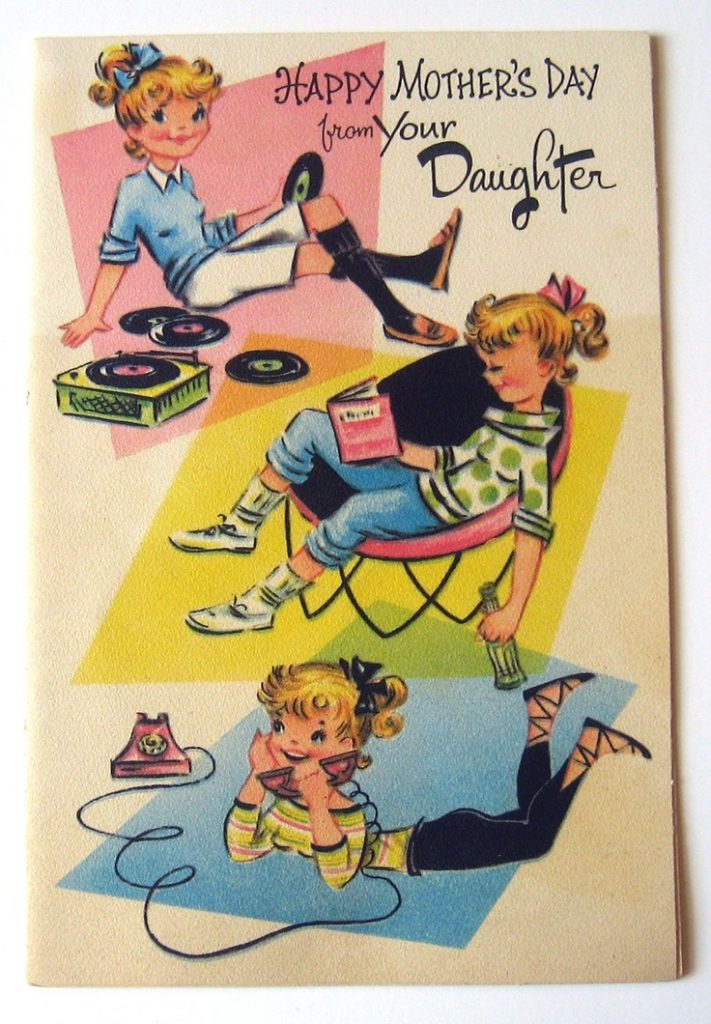 1950s vintage mothers day card