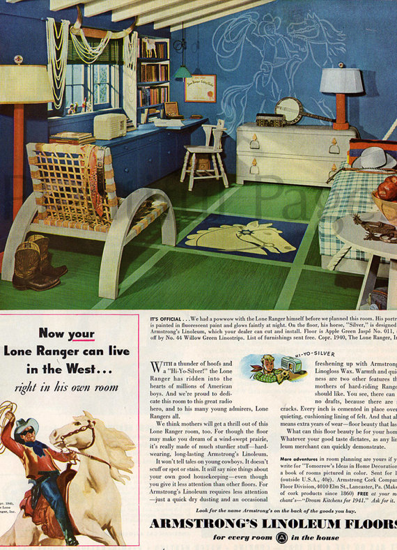 1940s Linoleum floor ad armstrongs