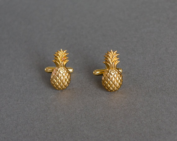 Pineapple Cufflinks Men's Cufflinks 