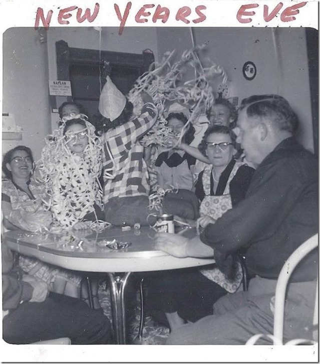 1950s vintage new years eve party image