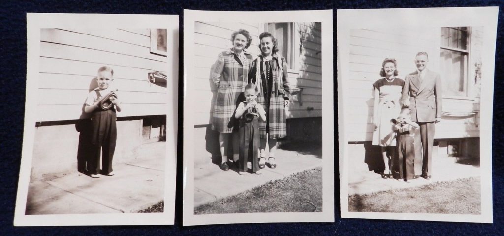 1940s vintage photos of a family and a little 