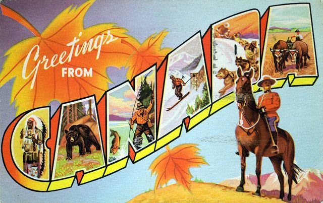 Vintage Postcard: Greetings from Canada