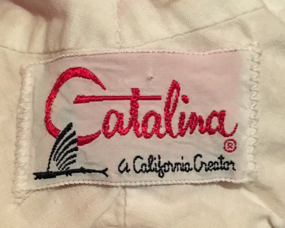 Catalina swimsuit vintage clothing label