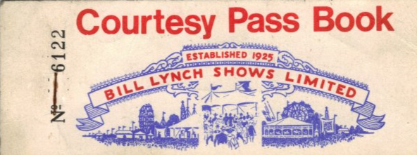 Bill Lynch Carnival Pass Book vintage booklet