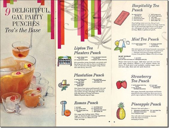 1950s Party Punches Ideas for your next 1950s Cocktail Party / 1960s Cocktail Party