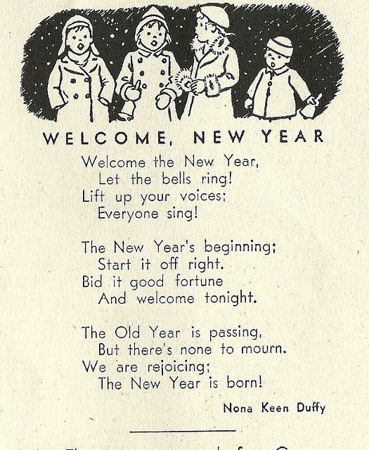 new years vintage poem