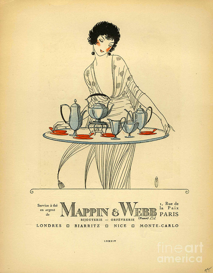 Mappin And Webb 1920s France Cc Tea vintage advertising