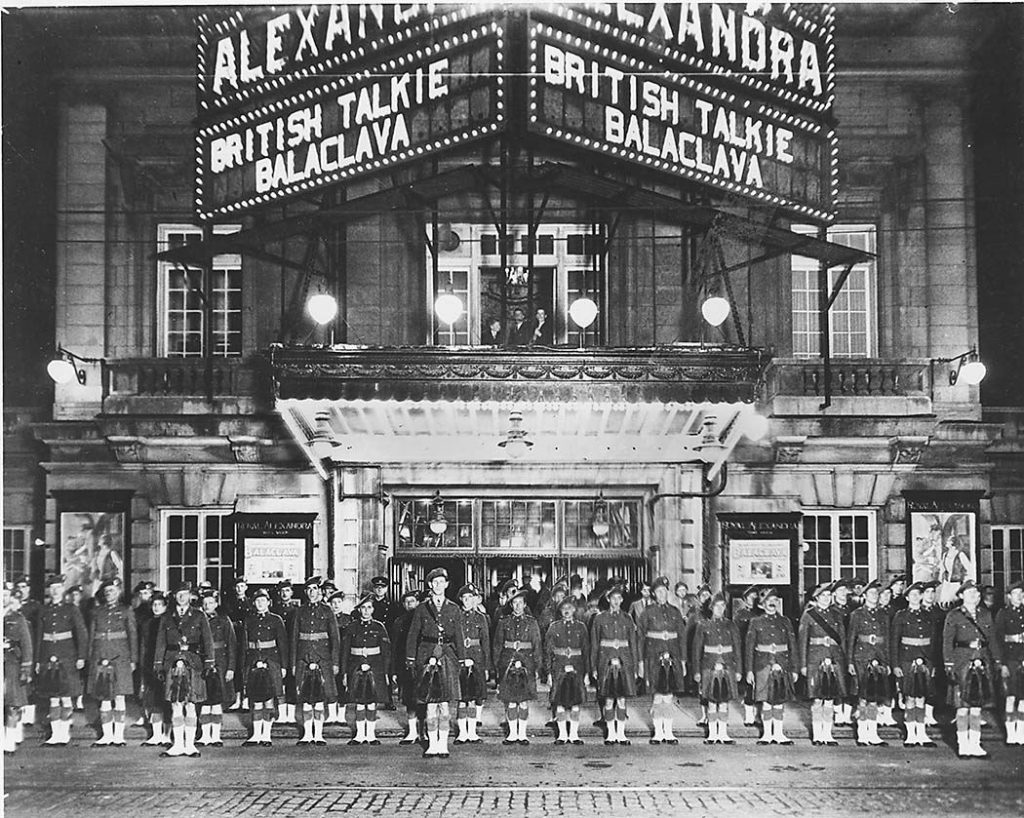 Vintage Toronto: 1920s Vintage Photo: Soldiers at Royal Alexandra Theatre, Toronto, Canada, which is showing the British film Balaclava (1928) after it was reissued as a talkie