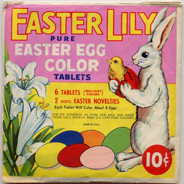 Vintage Easter Egg Colouring Kit 1940