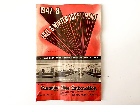 1947 Vintage Canadian Tire Catalogue Mid Century