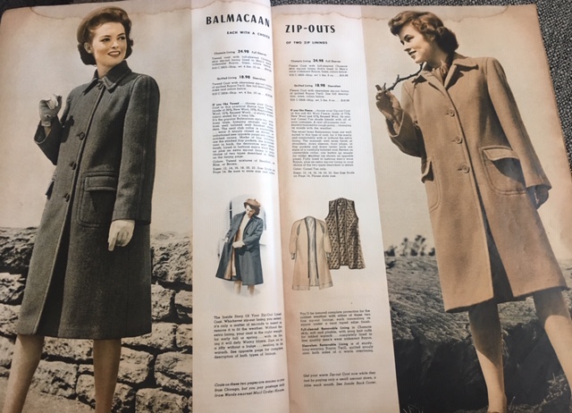 1942 1943 Fall & Winter Fashion from a Vintage Catalog Winter Coat Fashion Inspriation for Women. See more at www.vintageinn.ca blog