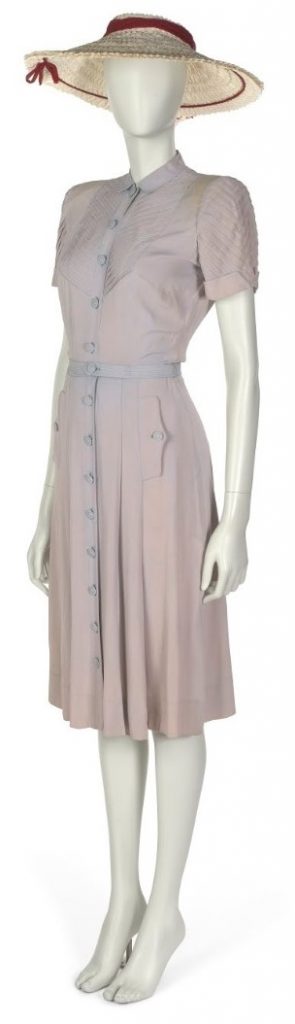 Clare Potter American Fashion Designer June Day Dress 1947. Example of a Shirtwaist dress