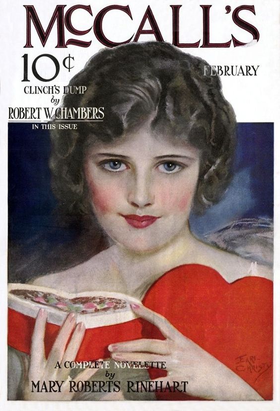 1920s vintage magazine cover: McCall's Magazine, February 1922 Art by F Earl Christy -1920s Vintage Magazine Cover