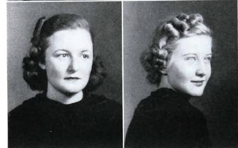1938 'The Zenith', High Point University. These women's 1930s hairstyles are on point!