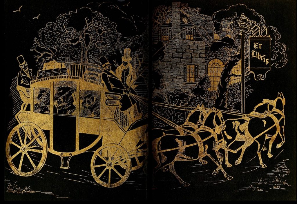 The Stagecoach yearbook St. Mary's School (Raleigh, N.C.) featuring a Stagecoach illustration. 