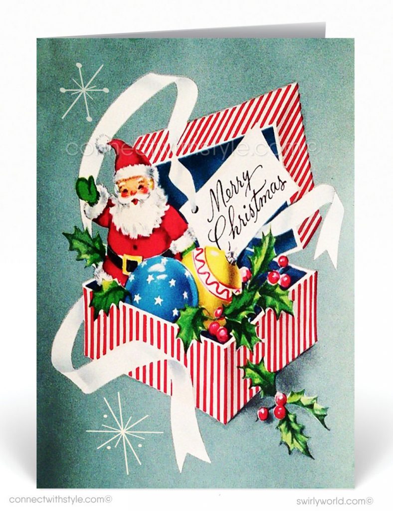 1950s Retro Christmas Card 