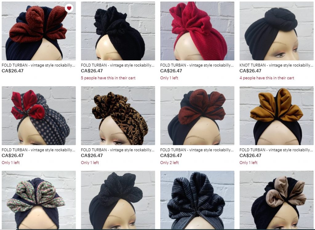 1940s Hair turban / 1940s Vintage Hair Acessories / 1940s Folded Turban / 1940s Fashion