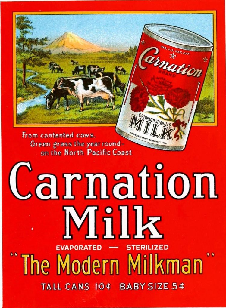 Carnation Milk vintage poster