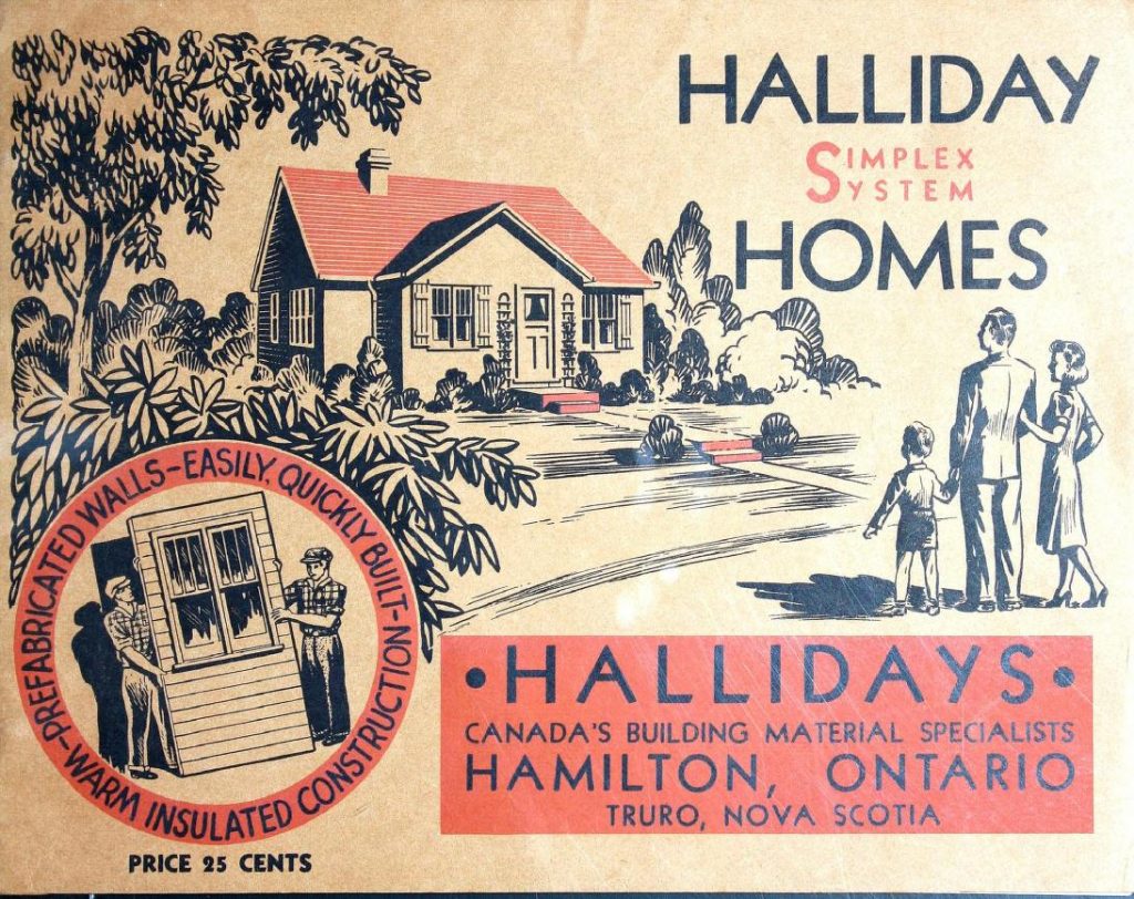 1940s House Plans: Halliday Simplex System Homes : Hallidays, Canada's building material specialists in Hamilton, Ontario, Truro, Nova Scotia.