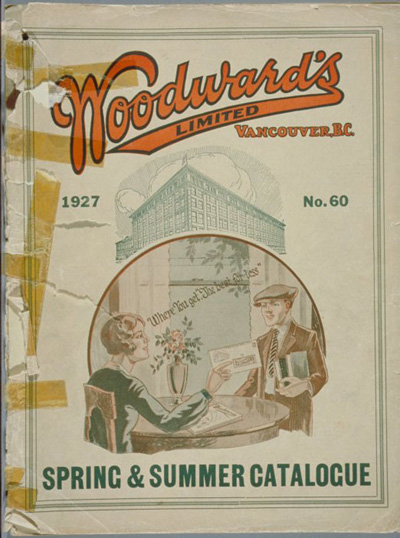 1920s vintage catalog / catalogue: A Woodward's Spring/Summer Catalogue, No. 60, 1927, cover.
