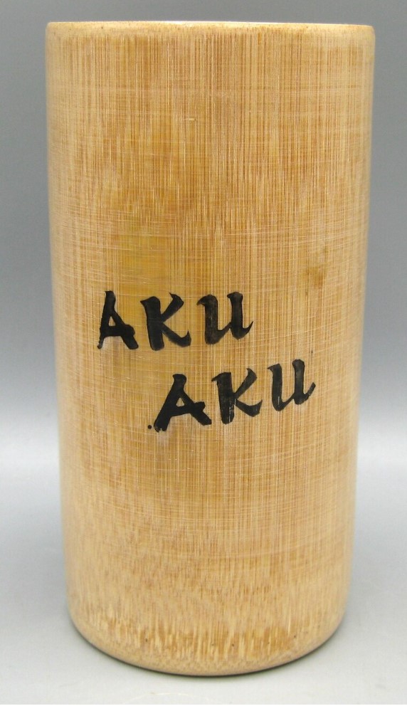Vintage Las Vegas: 1960s Tiki Mug from Aku Aku a Polynesian restaurant inside the Stardust Hotel. 