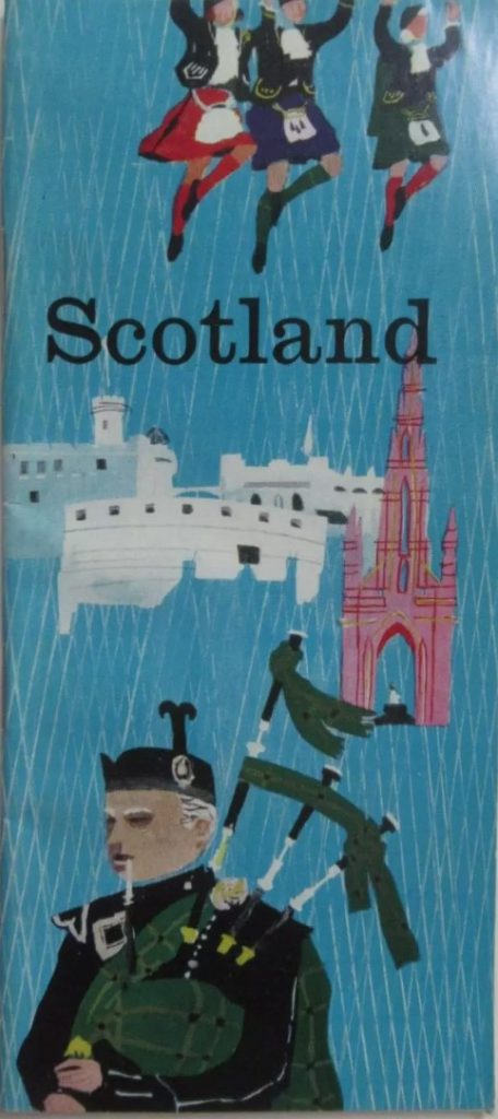 1960s Vintage Travel Brochure for Scotland. 