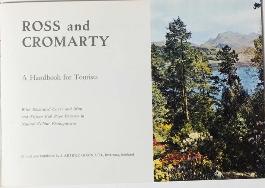 Mid Century (1950s/ 1960s) Scottish Travel Brochure-Visit Scotland, Ross and Cromarty