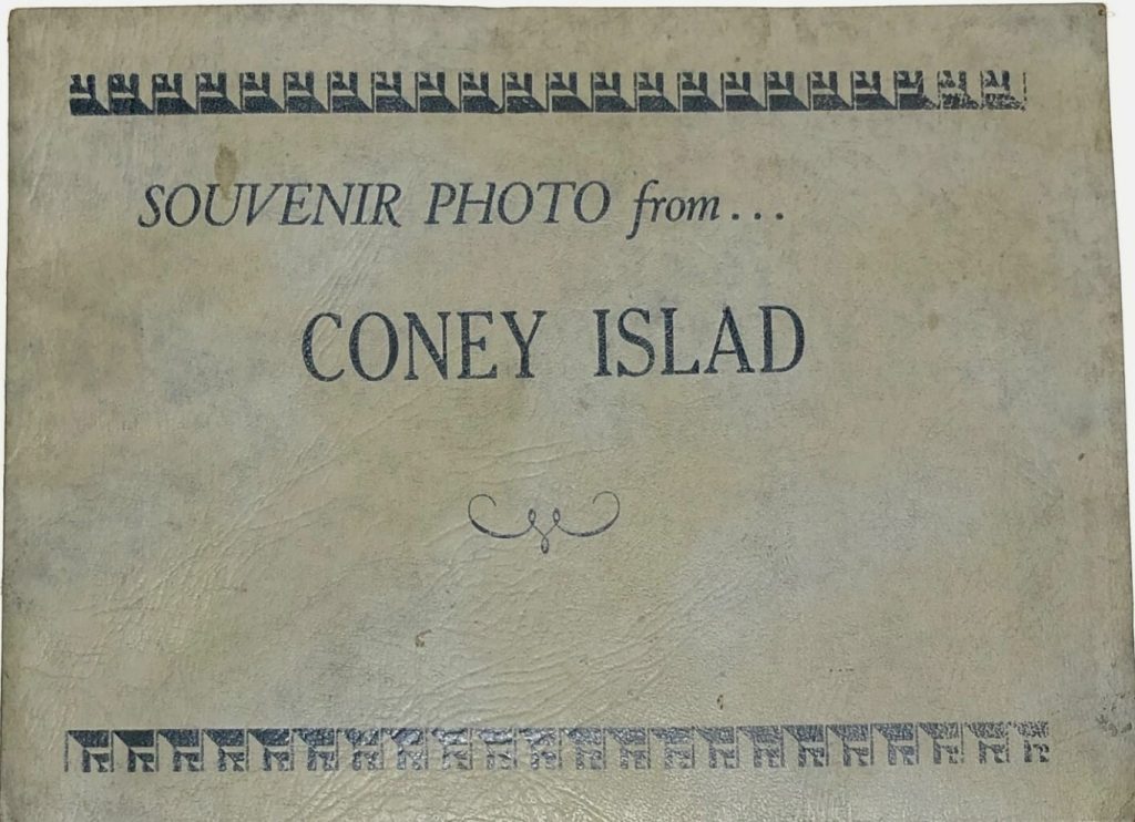 1940s vintage souvenir "sleeve" photo from Coney Island.
